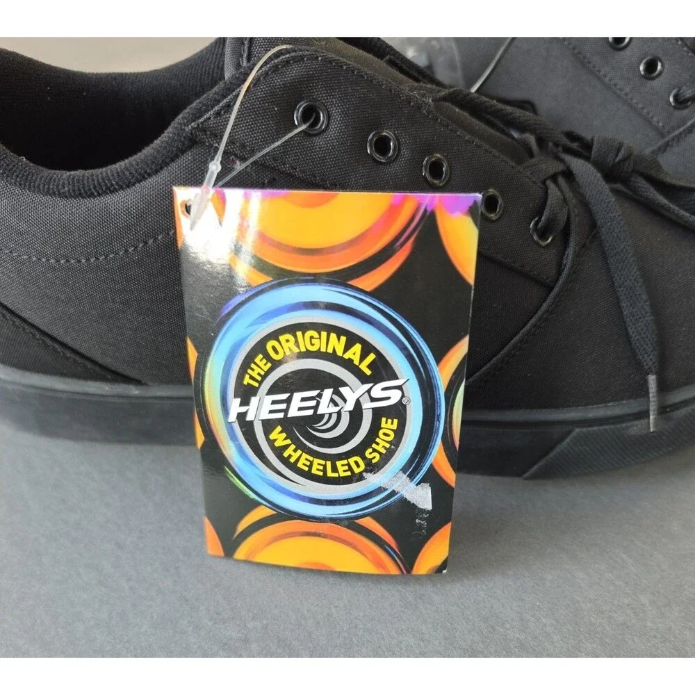 Heelys Pro 20 All Black Canvas Wheeled Skate Shoes Men's Size 12 New